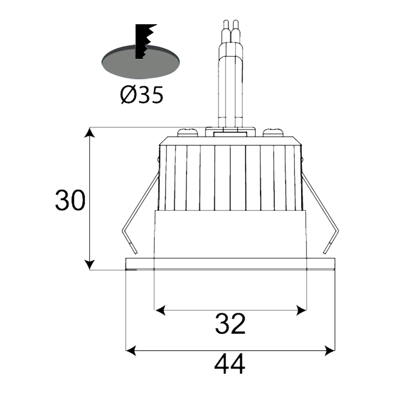 3CCT LED Mini Downlight LICHT 3W